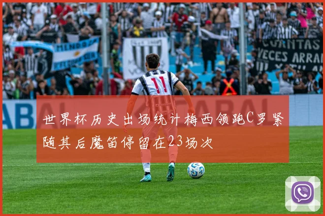 世界杯历史出场统计梅西领跑C罗紧随其后魔笛停留在23场次